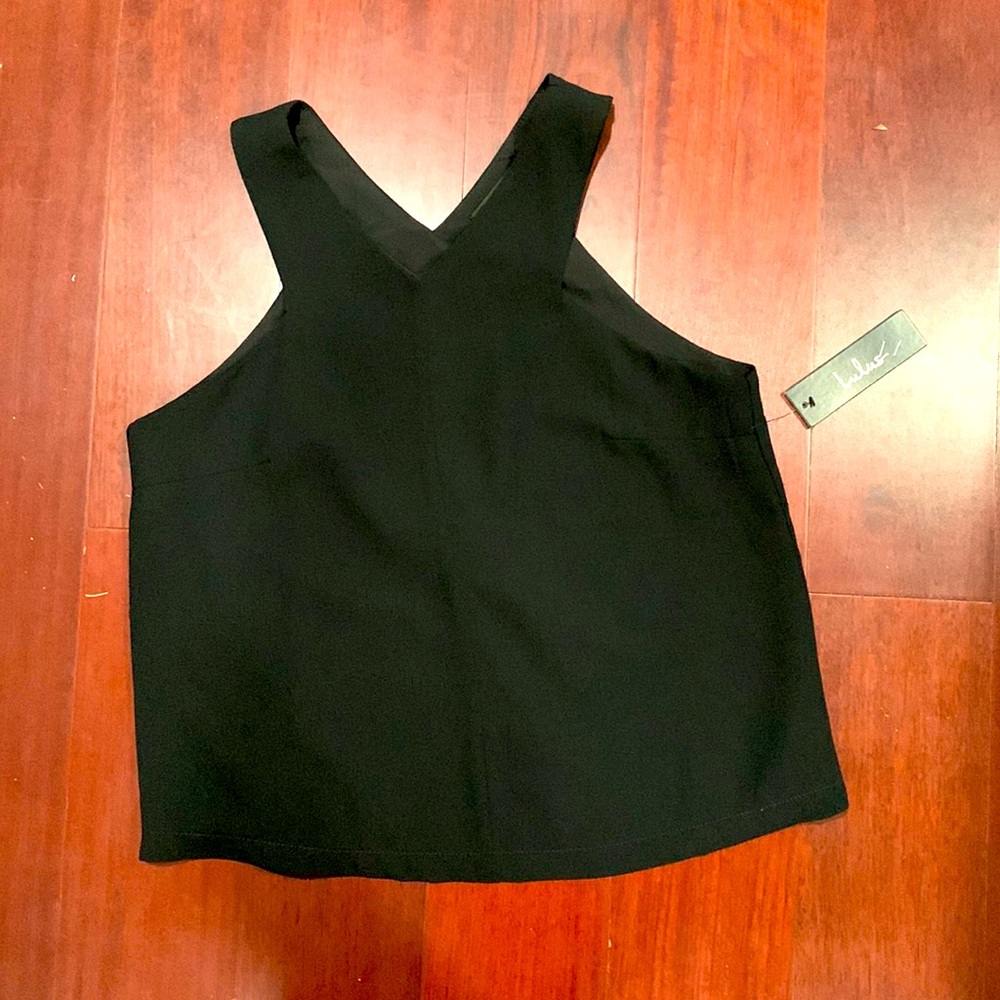 lulu brand new black tank top